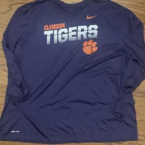 Nike Purple Clemson Tigers Dri-FIT Shirt